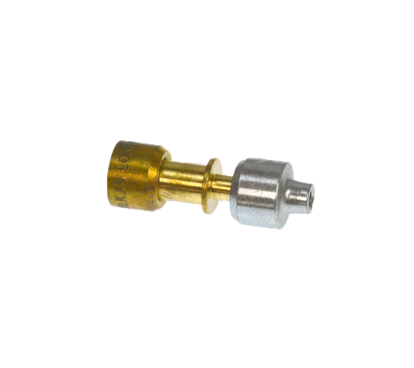 W11504434 - Genuine OEM Whirlpool Refrigerator Lokring Tube Coupler, 6mm - 2mm Brass Reducer