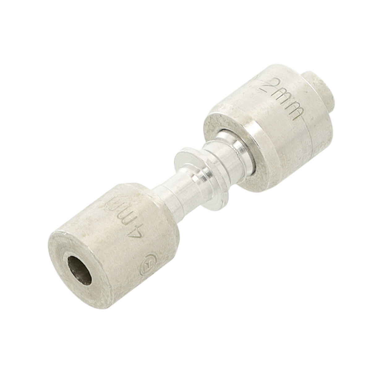 W11504449 - Genuine OEM Whirlpool Refrigerator Lokring Tube Coupler, 4mm - 2mm Aluminum Reducer
