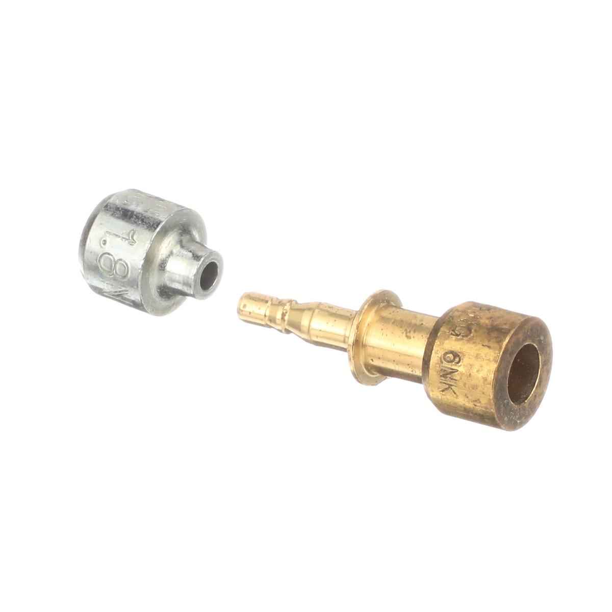 W11504436 - Genuine OEM Whirlpool Refrigerator Lokring Tube Connection Coupler, 0.250" - 0.071" Brass Reducer