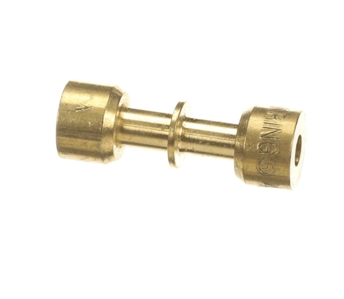 W11504444 - Genuine OEM Whirlpool Refrigerator Lokring Tube Coupler, 5mm - 4.5mm Brass Reducer