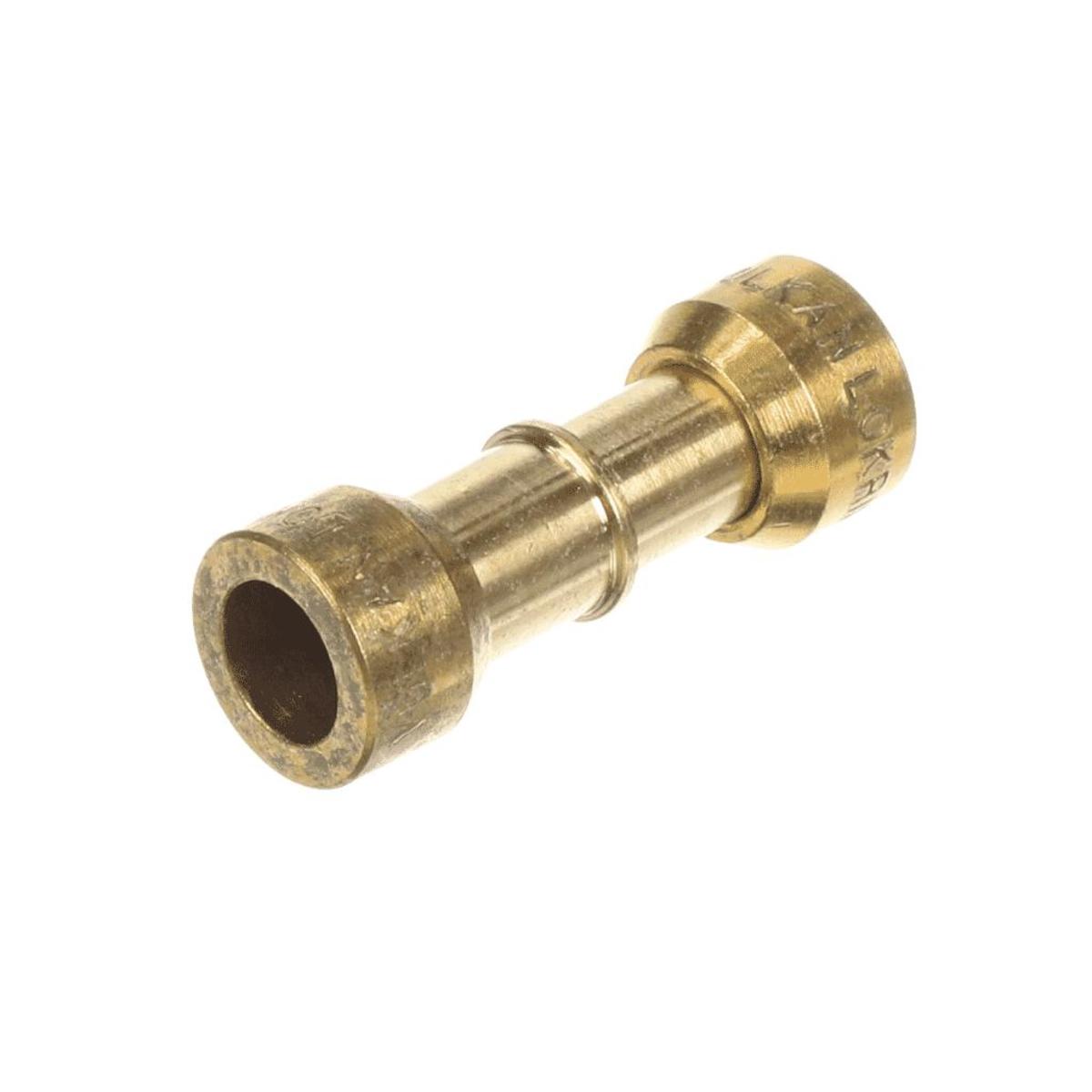 W11504418 - Genuine OEM Whirlpool Refrigerator Lokring Tube Coupler, 8mm - 7mm Brass Reducer