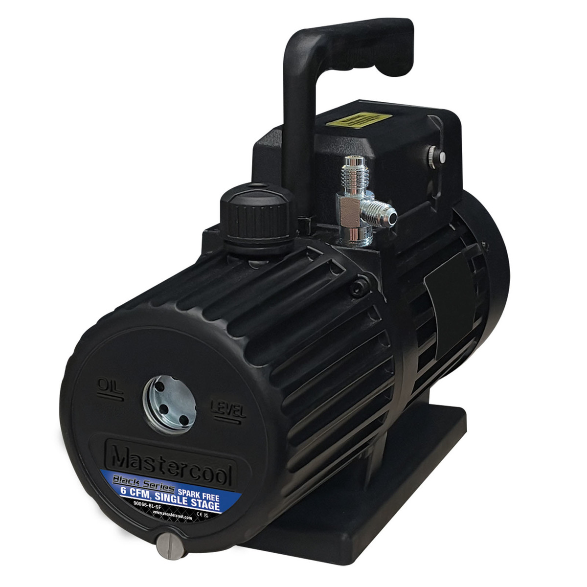 90066-BL-SF - Genuine OEM Mastercool Black Series Vacuum Pump, Spark Free, 6CFM, Single Stage