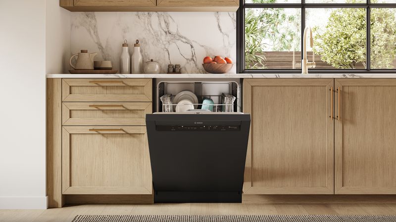 24" Bosch 100 Series Dishwasher in Black - SHE2ADF6N