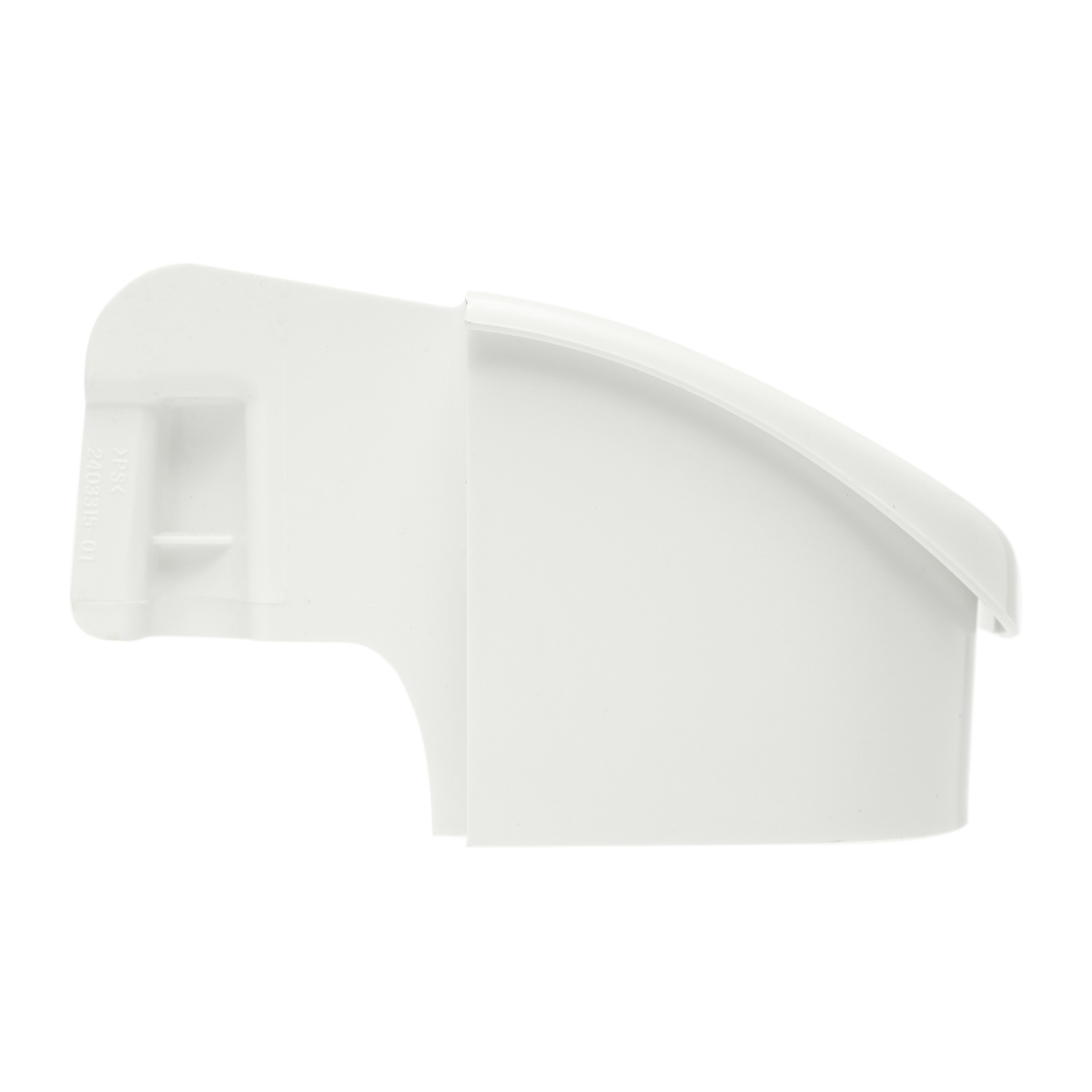 240331501 - Genuine OEM Frigidaire Refrigerator Door Shelf End Cap, Left Hand, White
