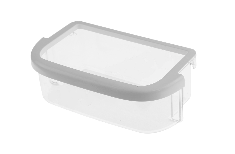WPW10351081 - Genuine OEM Whirlpool Refrigerator Door Shelf Bin, Clear/White