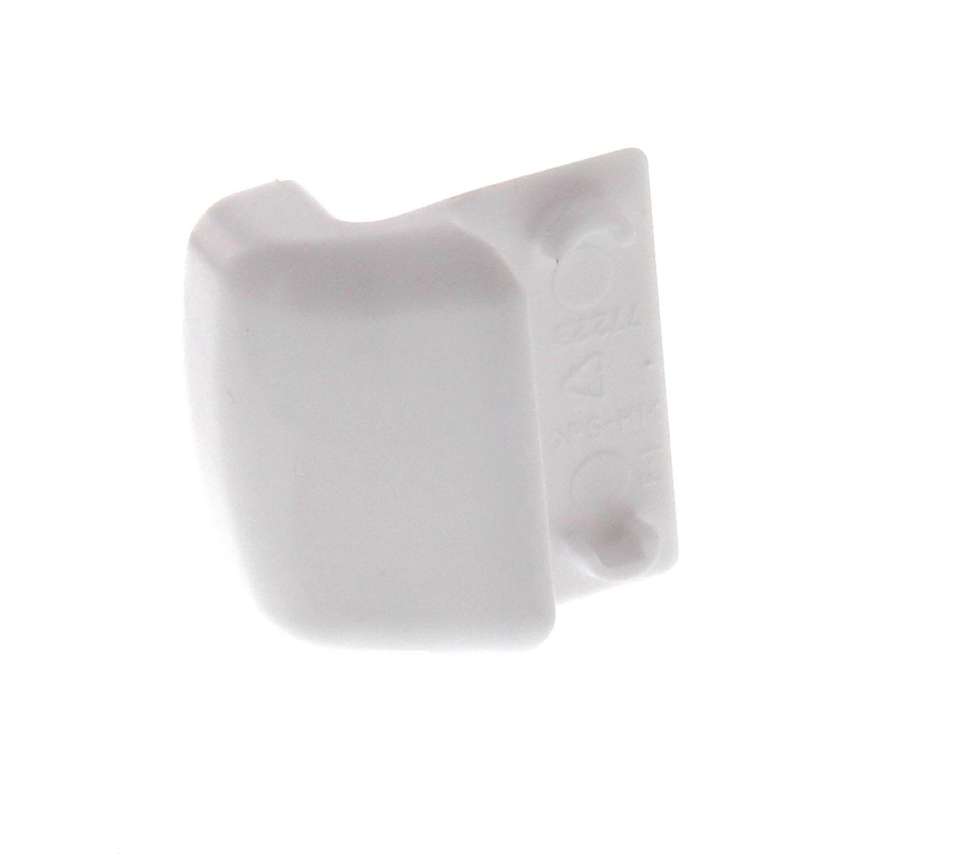 WP61002112 - Genuine OEM Whirlpool Refrigerator Door Shelf End Cap, Left Or Right, White