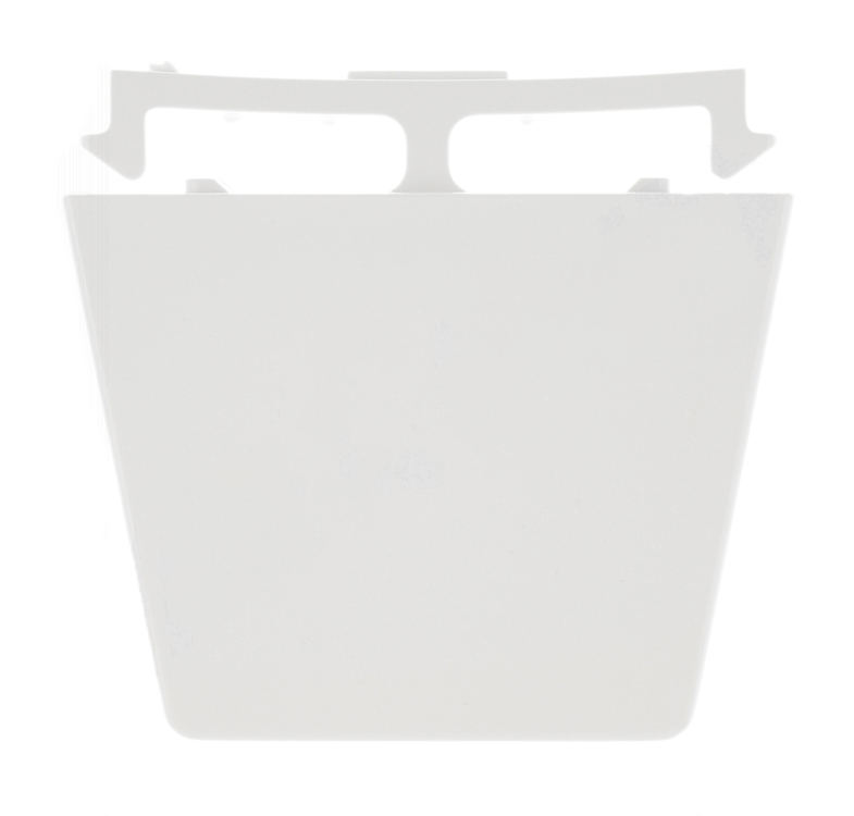 4386917 - Genuine OEM Whirlpool Refrigerator Door Shelf End Cap Set, White, 2 Pieces