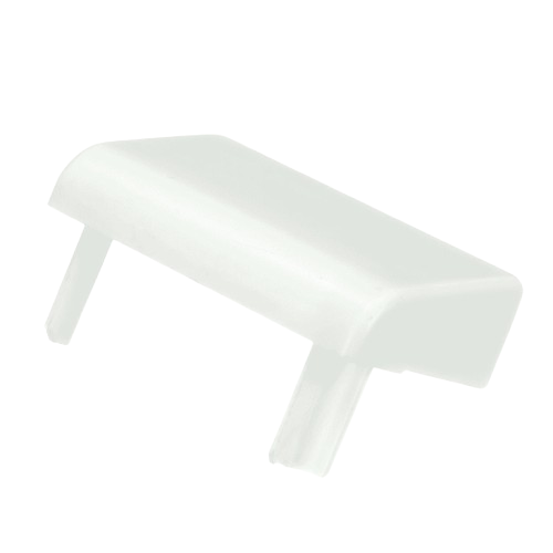 67211-2 - Genuine OEM Whirlpool Refrigerator Door Shelf End Cap, Left Or Right, White