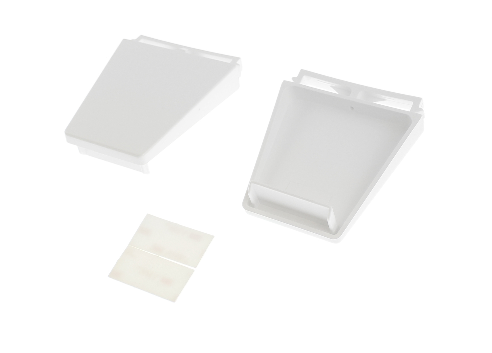 4318297 - Genuine OEM Whirlpool Refrigerator Door Shelf End Cap Set, White, 2 Pieces