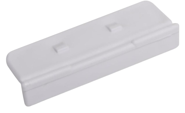 WP2156006 - Genuine OEM Whirlpool Refrigerator Bottle Bar End Cap, Left Or Right, White
