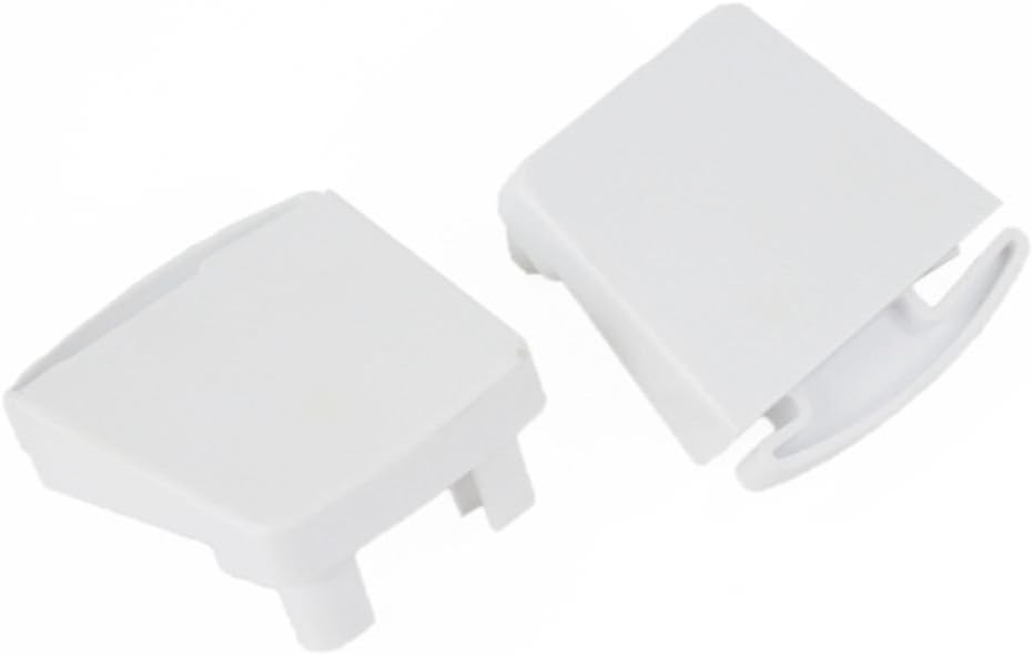 5303925377 - Genuine OEM Frigidaire Refrigerator Door Shelf End Cap Kit, White, 2 Pieces