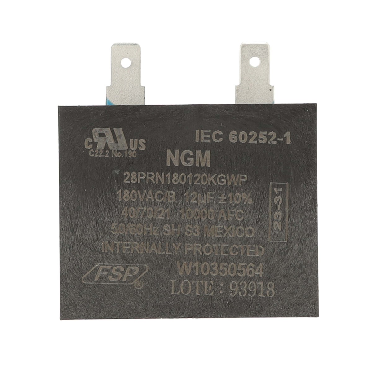 WPW10350564 - Genuine OEM Whirlpool Refrigerator Run Capacitor