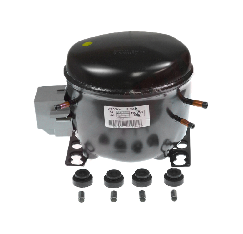 30-FF7.5HBK - Genuine OEM Universal R134a Refrigeration Compressor, 1/5+hp, Low/Med/High Back Pressure