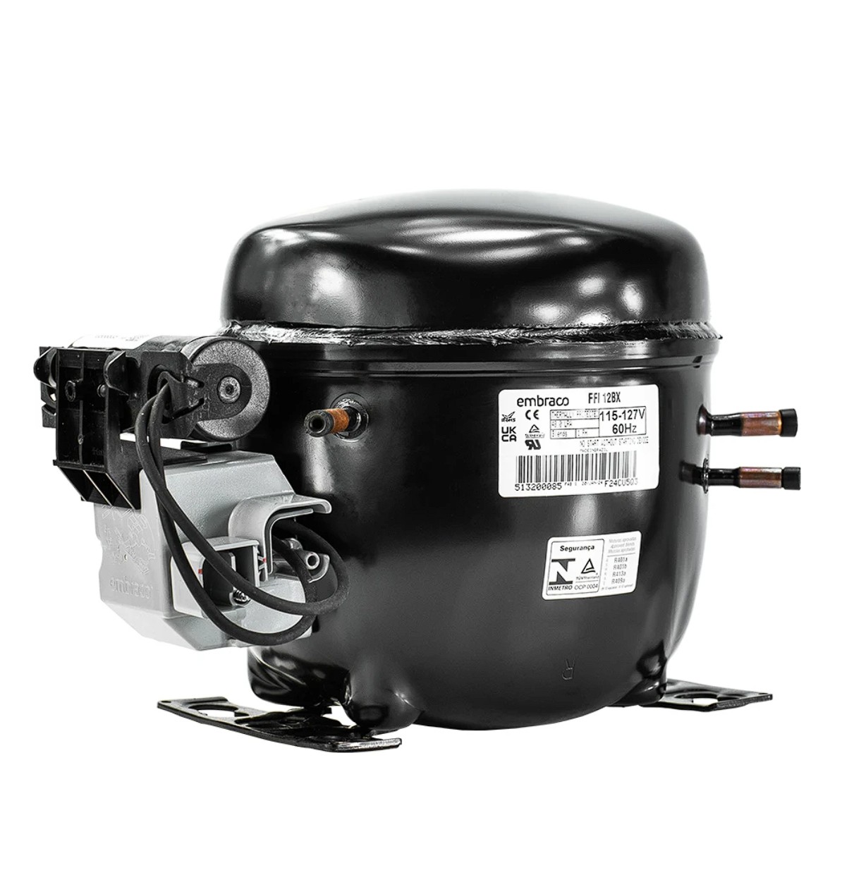 30-FFI12BX - Genuine OEM All Temp R12 Refrigeration Compressor, 1/3+hp, Low/Med/High Back Pressure