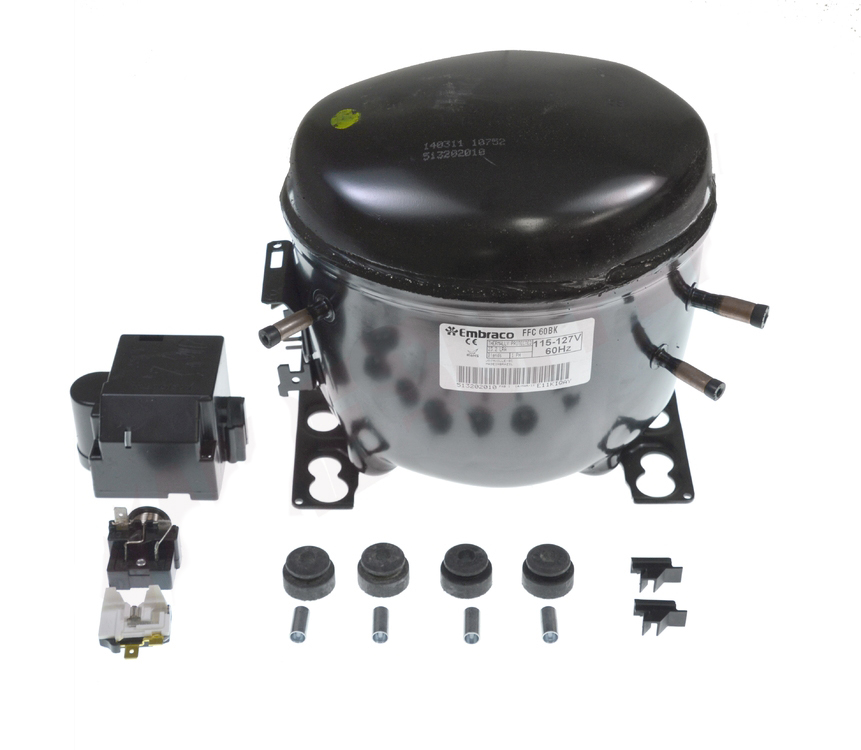 30-FFC60BK - Genuine OEM AllTemp R12 Refrigeration Compressor, 1/5+hp, Low/Med/High Back Pressure