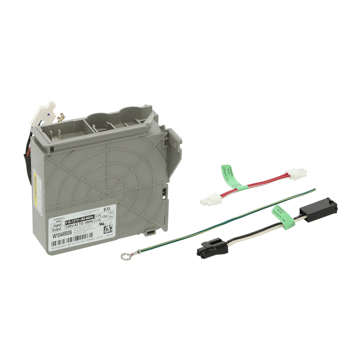 W10629033 - Genuine OEM Whirlpool Refrigerator Invertor Board Kit