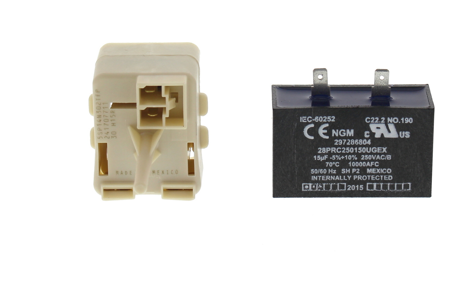 5304491941 - Genuine OEM Frigidaire Refrigerator Start Relay Kit