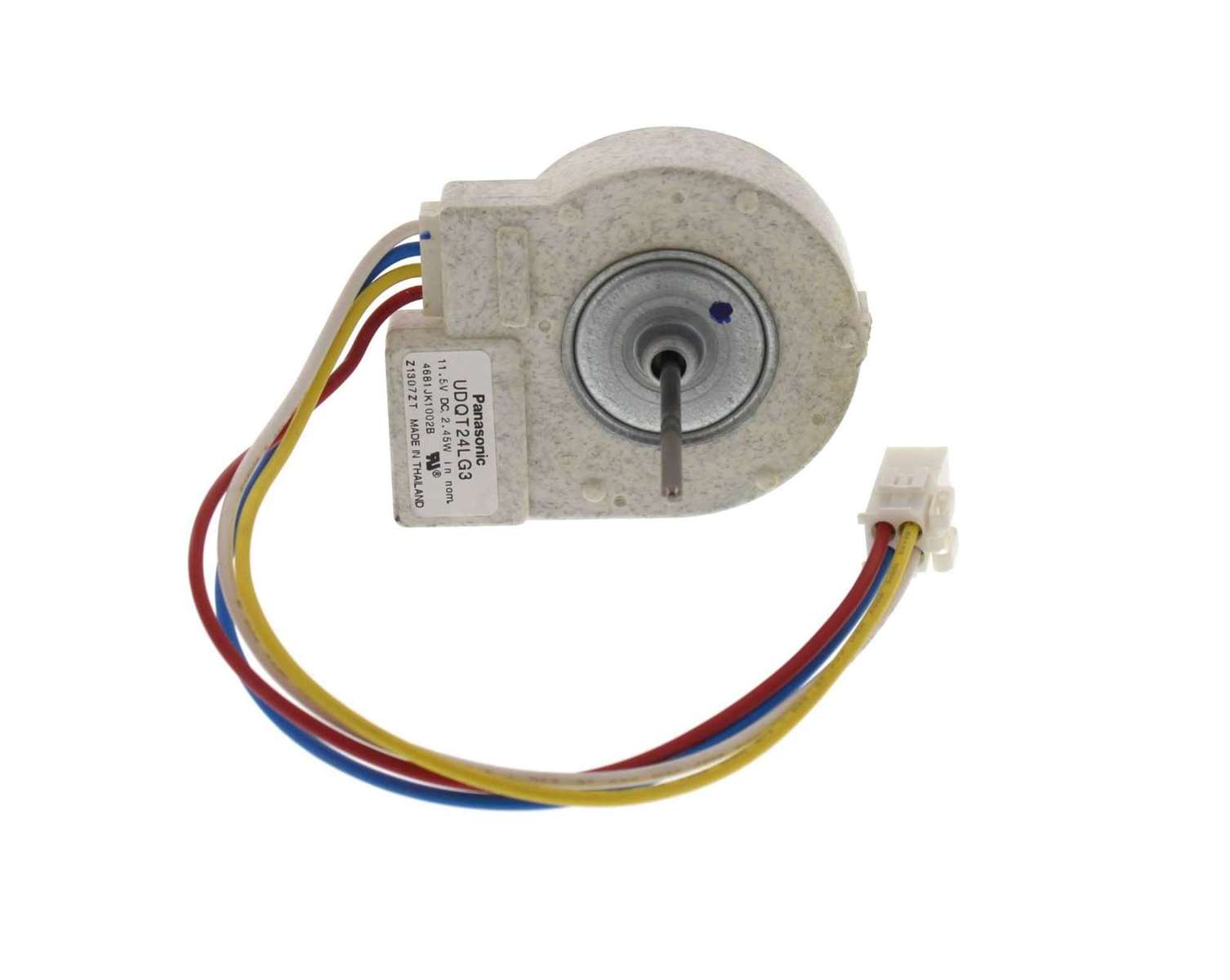 WG03F00168 - Genuine OEM GE Refrigerator Condenser Fan Motor, 2.45W/11.5V