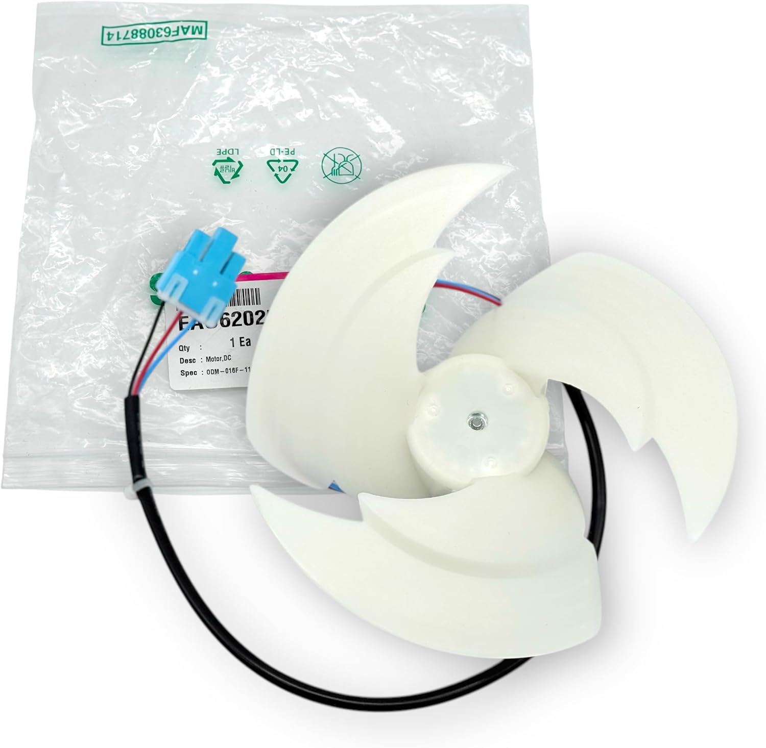 EAU62025701 - Genuine OEM LG Refrigerator Condenser DC Motor