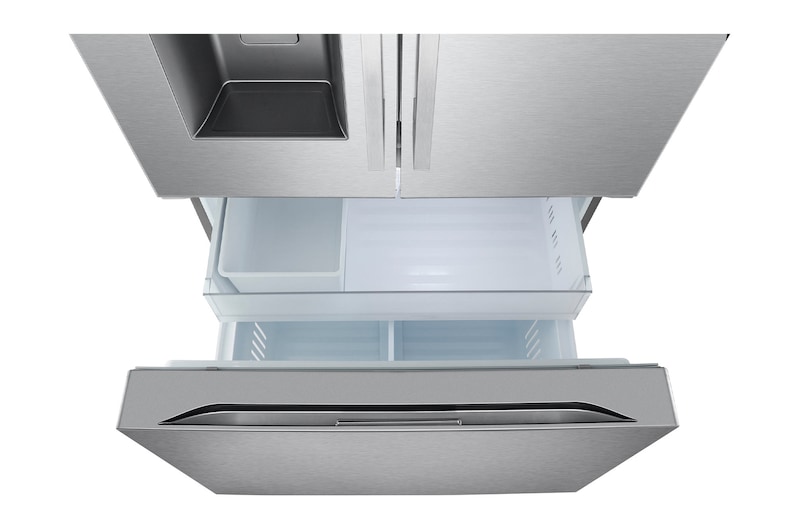 36" LG 31 Cu. Ft. Standard-Depth MAX French 3-Door Refrigerator with Ice and Water Dispenser Dual Ice Maker - LF31WSH63S