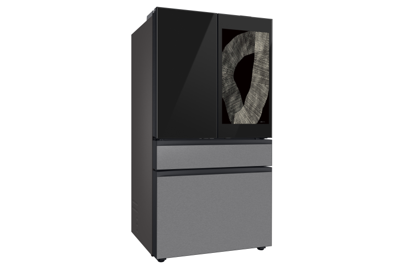 36" Samsung 29 Cu. Ft. Bespoke AI 4-Door French Door Refrigerator - RF90F29AECRAC