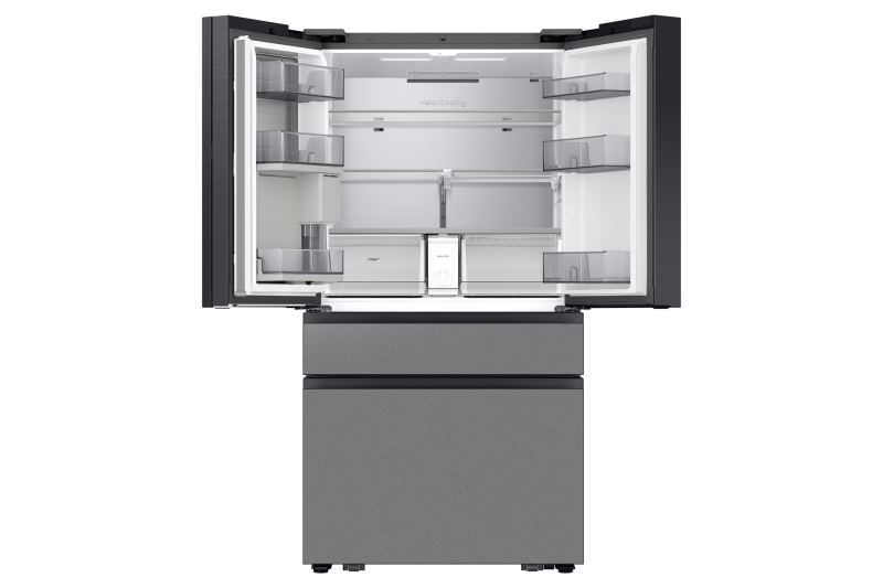 36" Samsung 23 Cu.Ft. Bespoke AI 4-Door French Door Refrigerator - RF90F23AECRAC