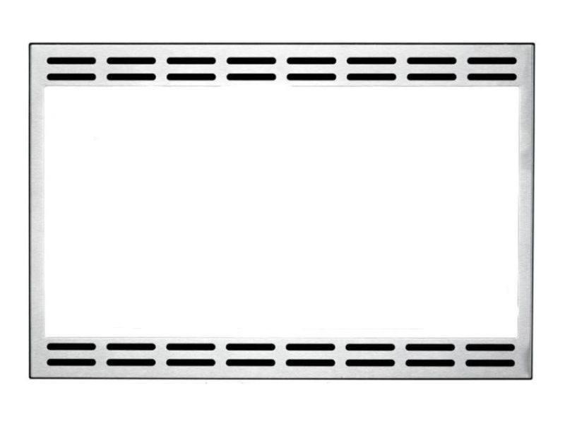24" GE Trim Kit for Microwave Stainless Steel - JX1124STC