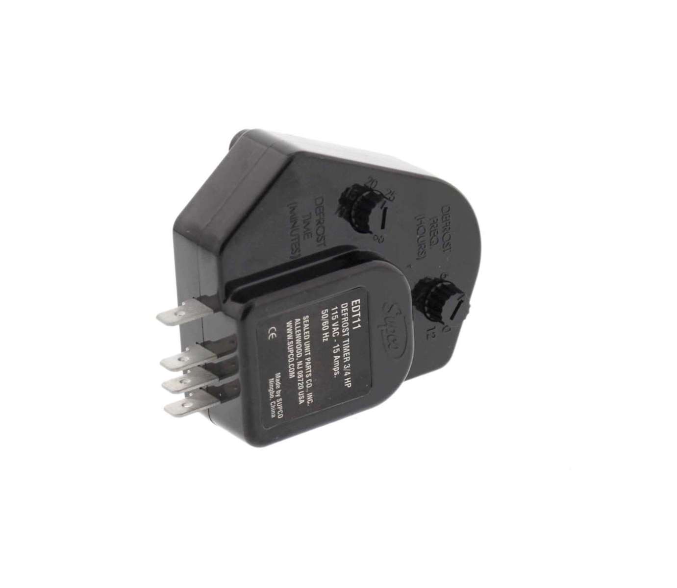 EDT11 - Genuine OEM Supco Refrigerator Defrost Timer, Adjustable 4-12h 10-35min