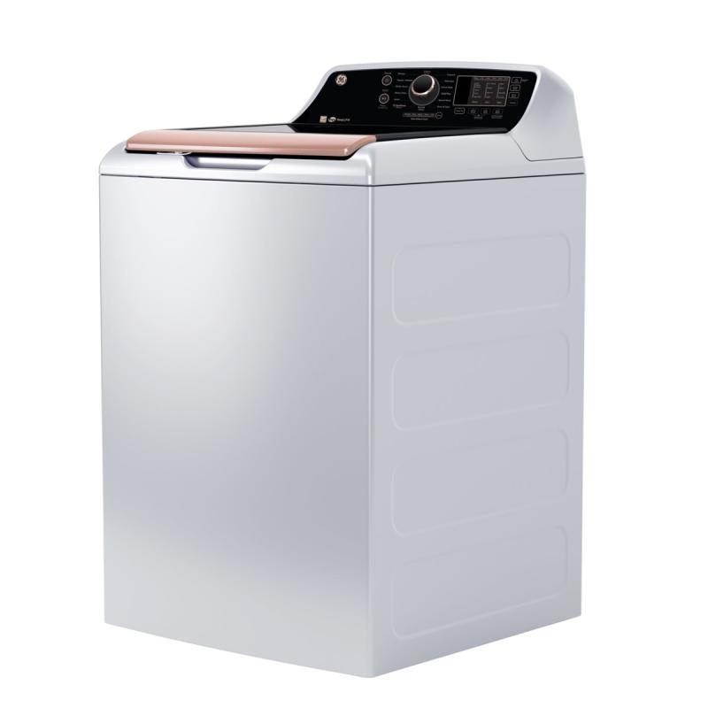 27" GE 5.3 Cu. Ft. Top Load Washer White And Rosegold - GTW690BMYWR