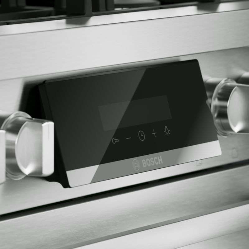30" Bosch 800 Series Gas Freestanding Range in Stainless Steel - HGS8057UC