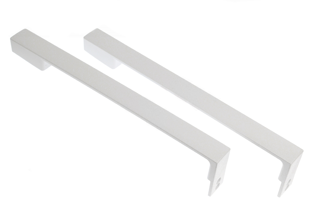 WG03A03134 - Genuine OEM GE Refrigerator White 2019 VBL Handle Set