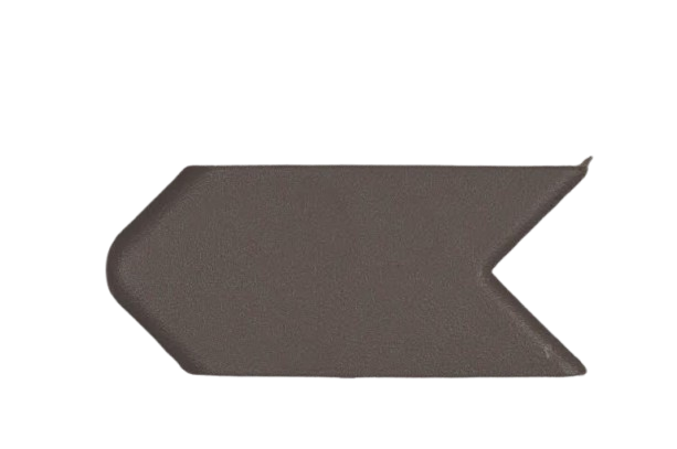 W10851579 - Genuine OEM Whirlpool Refrigerator Corner Wrap Filler, Grey