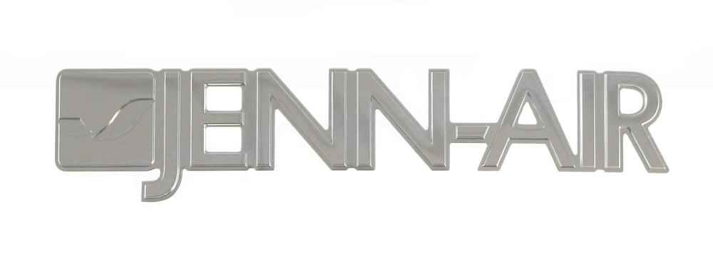 WPW10214168 - Genuine OEM Whirlpool Jenn-Air Refrigerator Door Nameplate, Stainless Steel