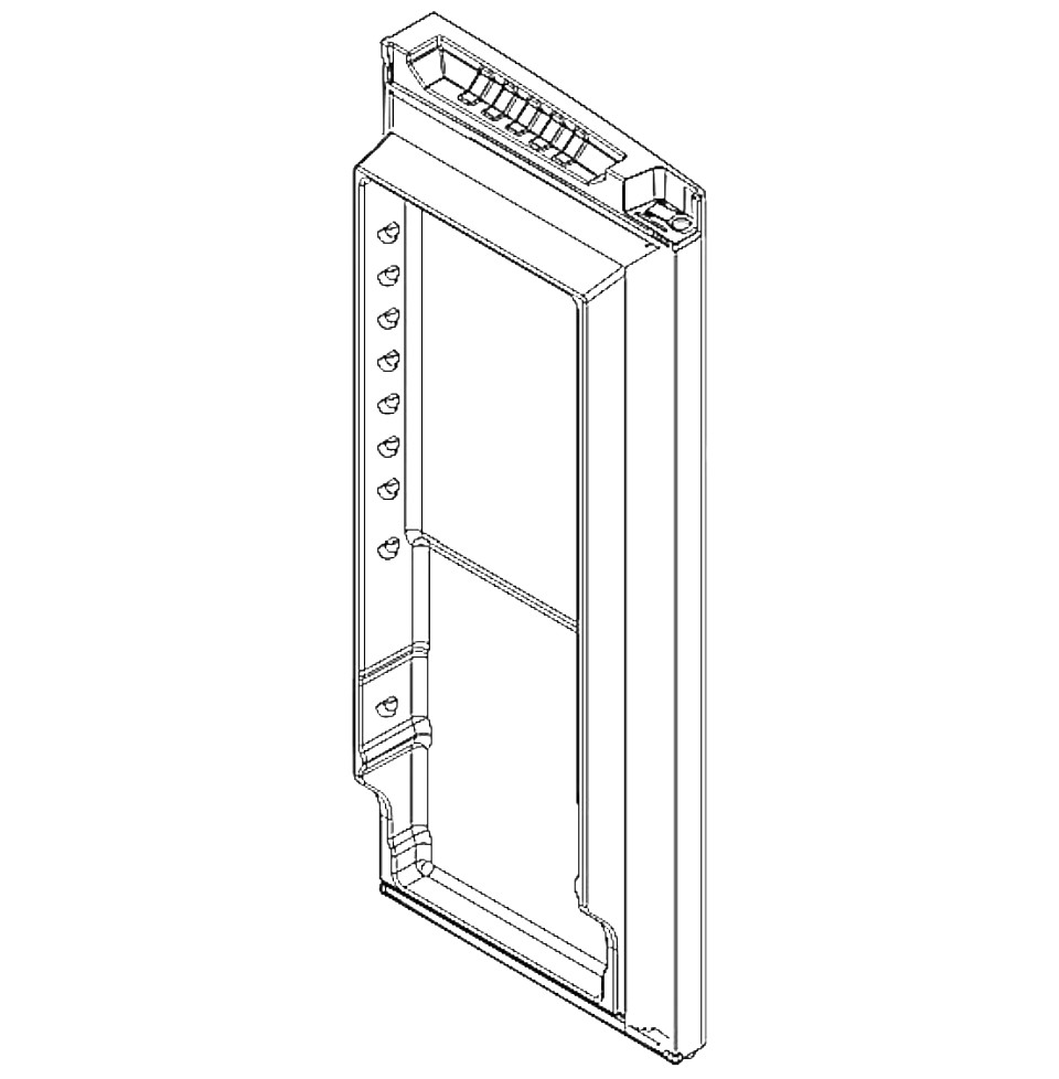 13107888SQ - Genuine OEM Whirlpool Refrigerator Door Assembly, Left Hand, Stainless
