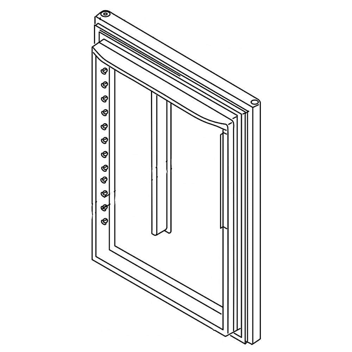 13107553SQ - Genuine OEM Whirlpool Refrigerator Door Assembly, Stainless