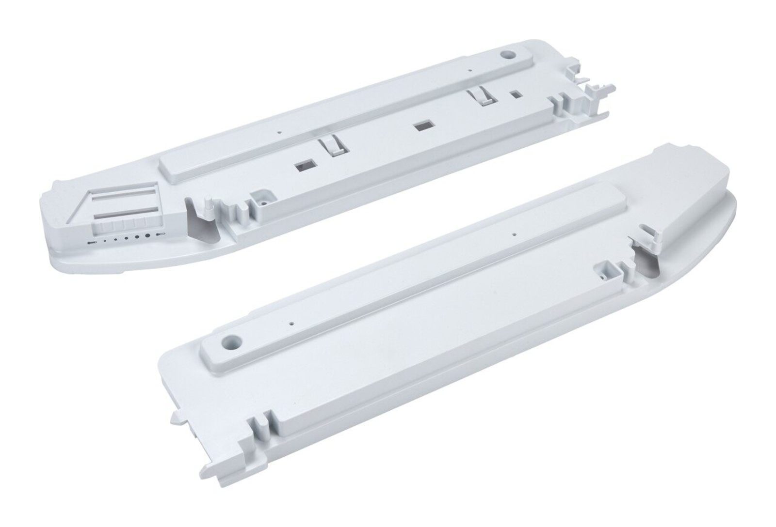 W11197396 - Genuine OEM Whirlpool Refrigerator Draw Slide Rail End Cap Set
