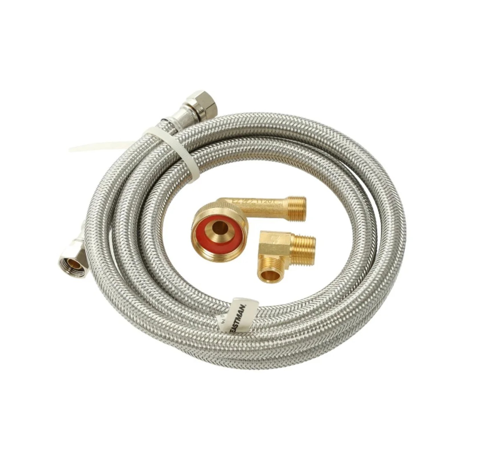 41045 - Genuine OEM EZ-FLO Stainless Steel 6ft Dishwasher Install Kit