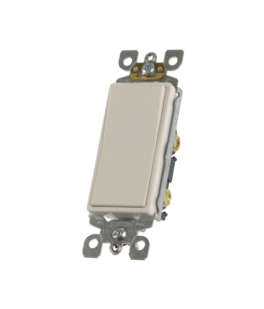 5601-W - Genuine OEM Leviton Decora Wall Light Switch, 15A, 120/277V, White