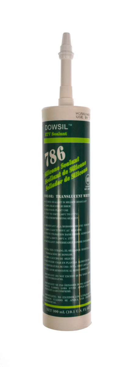786DC - Genuine OEM Dow Corning 786 Silicone Sealant, Translucent White, 300mL