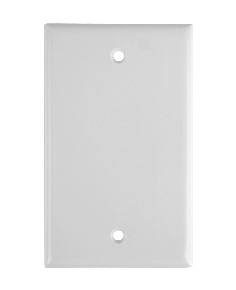 88014-W - Genuine OEM Leviton Blank Wall Plate, 1 Gang, White