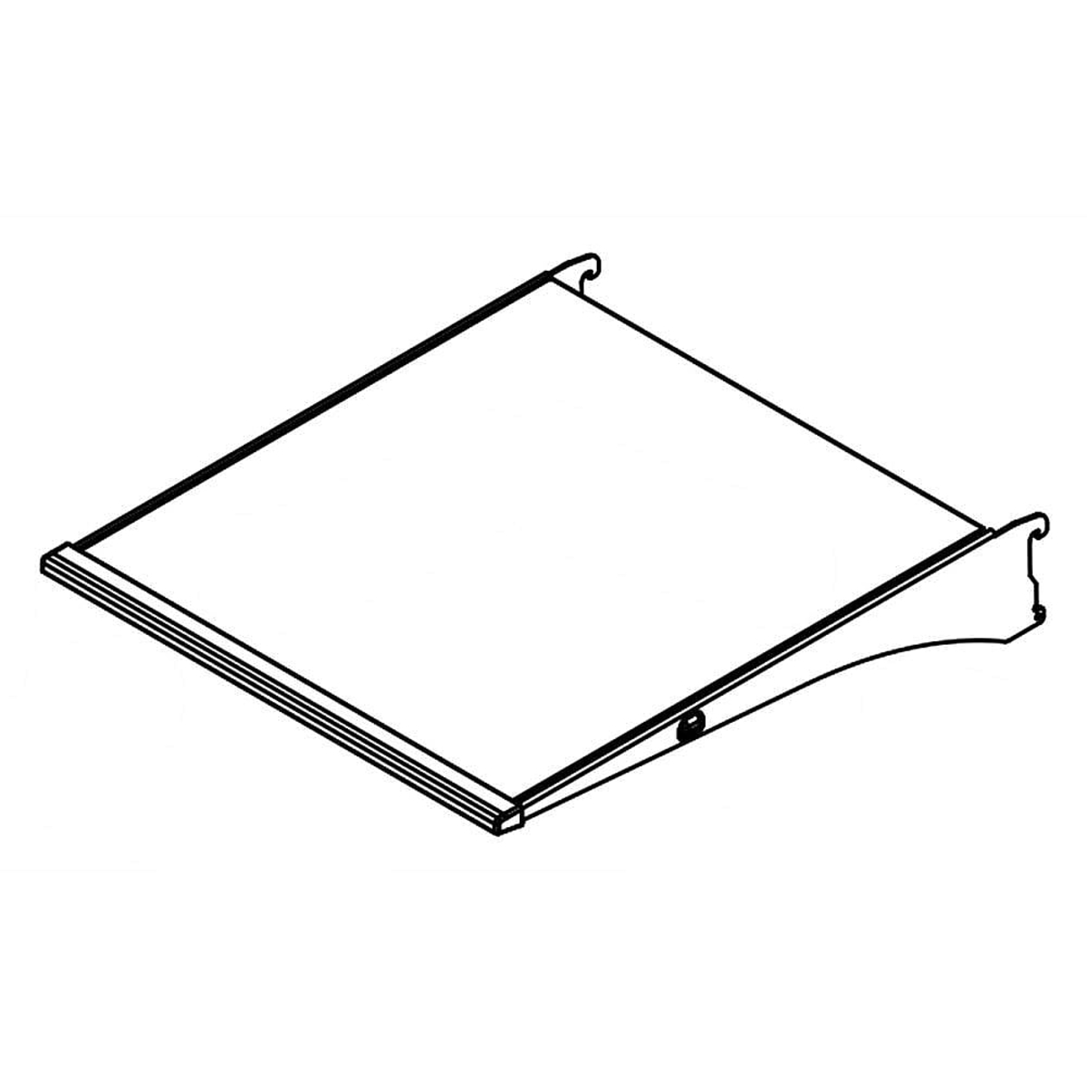 WPW10739613 - Genuine OEM Whirlpool Refrigerator Glass Shelf Assembly