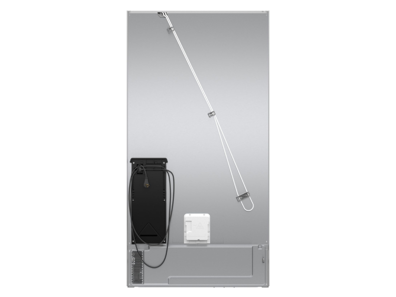 36" Bosch 500 Series French Door Bottom Mount Refrigerator in Black Stainless Steel - B36FD52SNB
