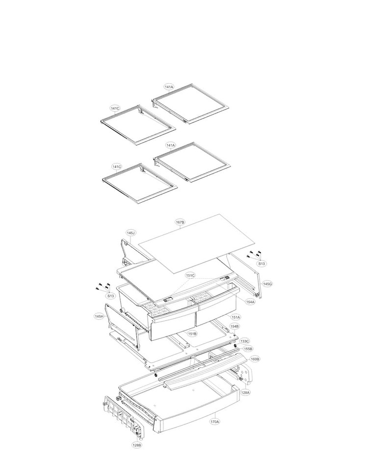 AEC73878401 - Genuine OEM LG Rail Guide Assembly