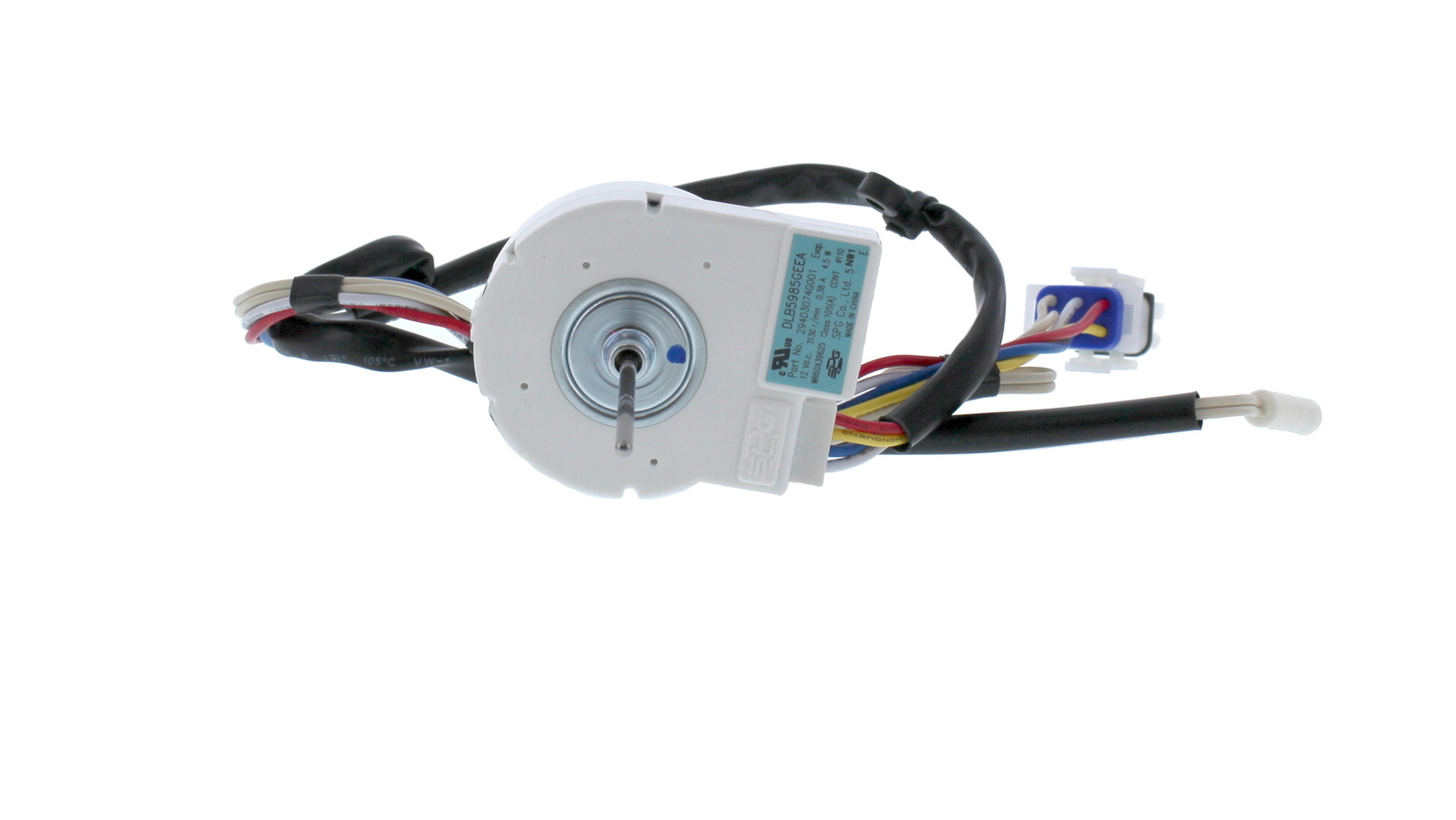 WR01F05069 - Genuine OEM GE Refrigerator DC Evaporator Fan Motor Assembly