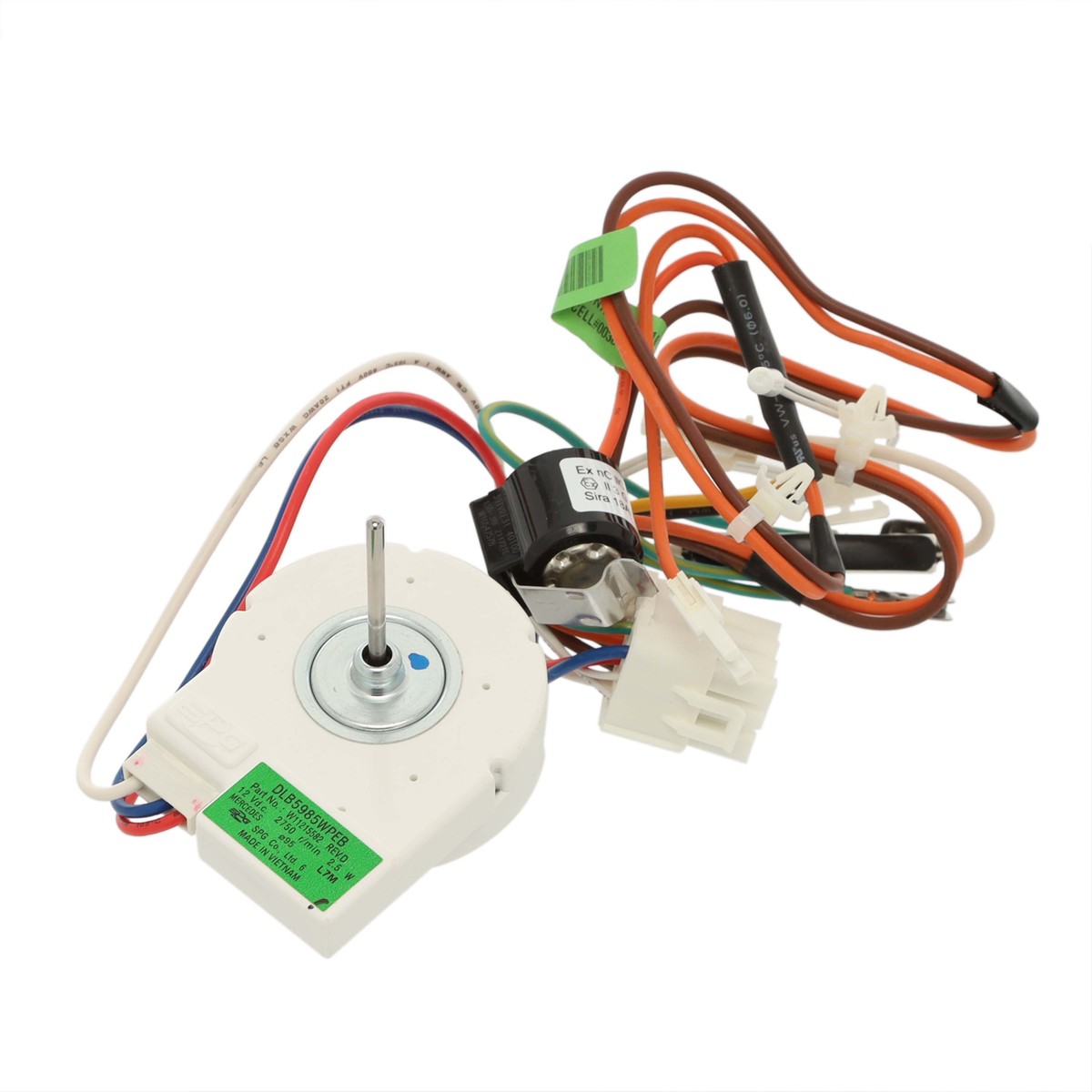 W11224591 - Genuine OEM Whirlpool Refrigerator Evaporator Fan Motor