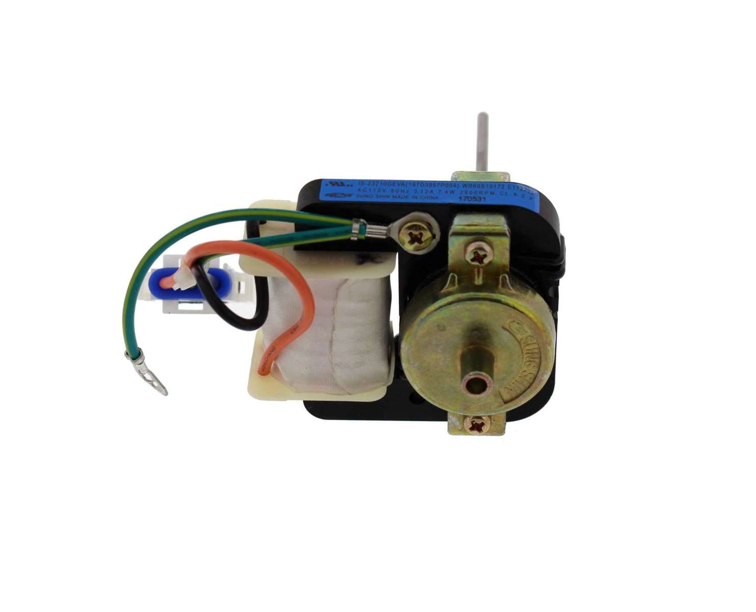 WG03F02225 - Genuine OEM GE Refrigerator Evaporator Fan Motor