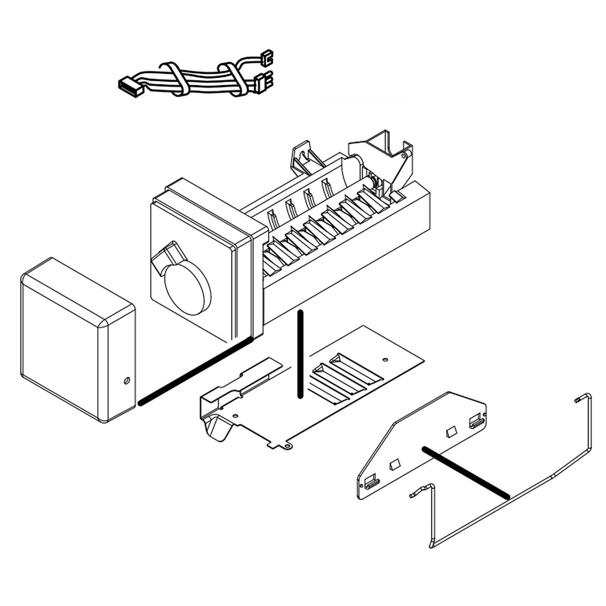 W11700339 - Genuine OEM Whirlpool ICEMAKER