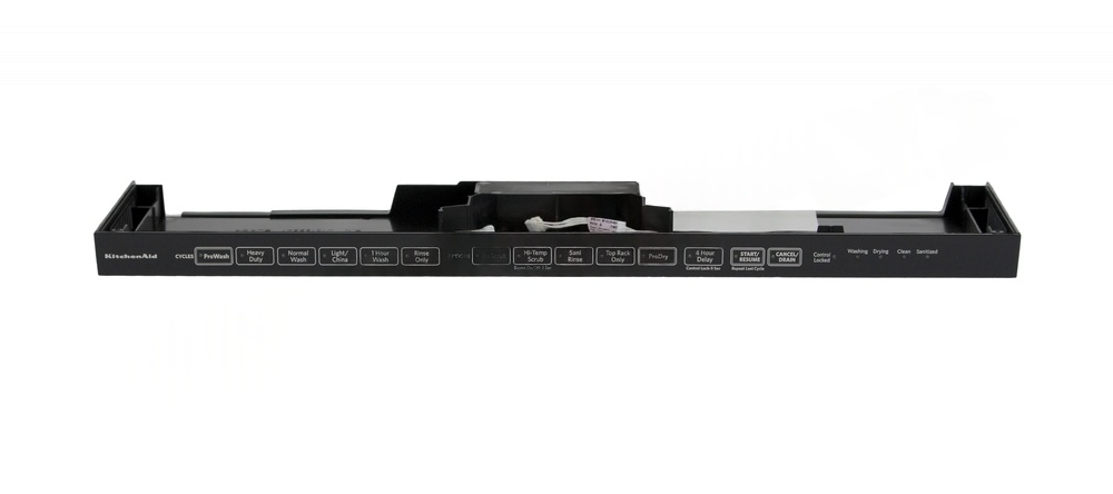 WPW10481151 - Genuine OEM Whirlpool Dishwasher Control Panel, Black