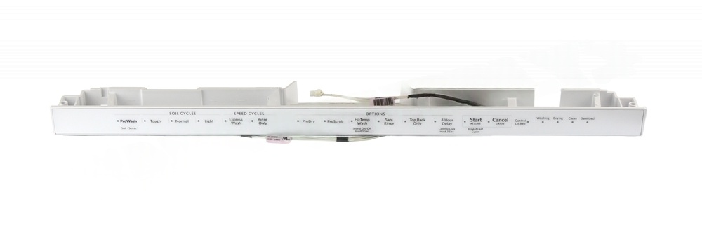 W10537426 - Genuine OEM Whirlpool Dishwasher Control Panel, White